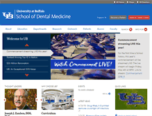 Tablet Screenshot of dental.buffalo.edu