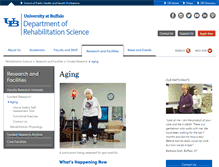 Tablet Screenshot of agingresearch.buffalo.edu