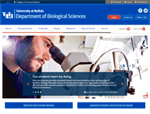 Tablet Screenshot of biology.buffalo.edu