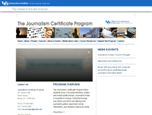 Tablet Screenshot of journalism.buffalo.edu