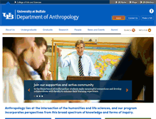 Tablet Screenshot of anthropology.buffalo.edu