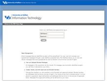Tablet Screenshot of mailmgt.buffalo.edu