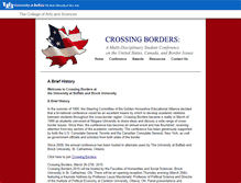 Tablet Screenshot of crossingborders.buffalo.edu