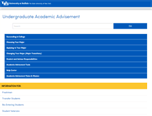 Tablet Screenshot of advising.buffalo.edu