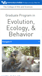 Mobile Screenshot of evolutionecologybehavior.buffalo.edu