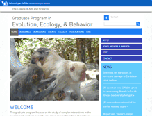 Tablet Screenshot of evolutionecologybehavior.buffalo.edu