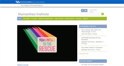 Desktop Screenshot of humanitiesinstitute.buffalo.edu