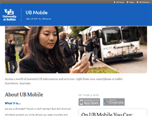 Tablet Screenshot of mobile.buffalo.edu