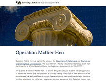 Tablet Screenshot of motherhen.eng.buffalo.edu